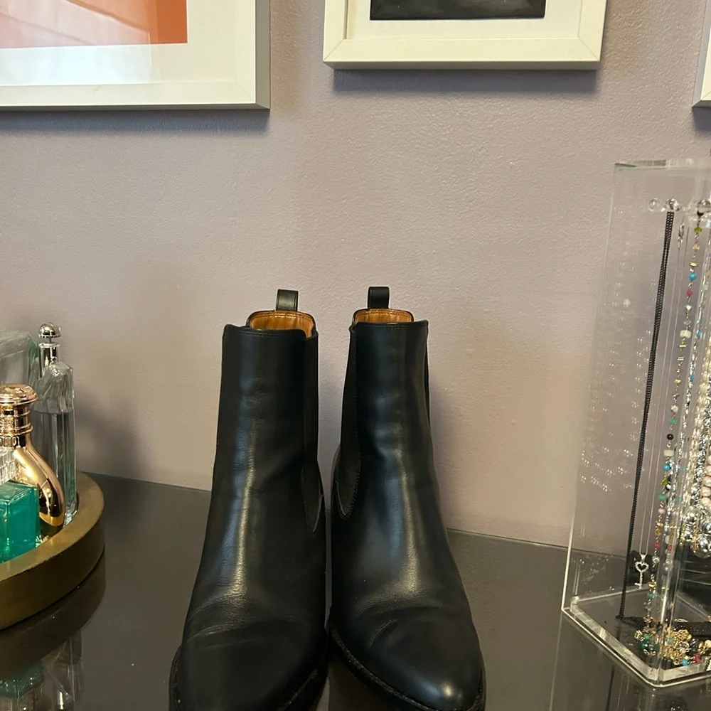 Coach Black and Tan Leather Boots - Picture 6 of 7